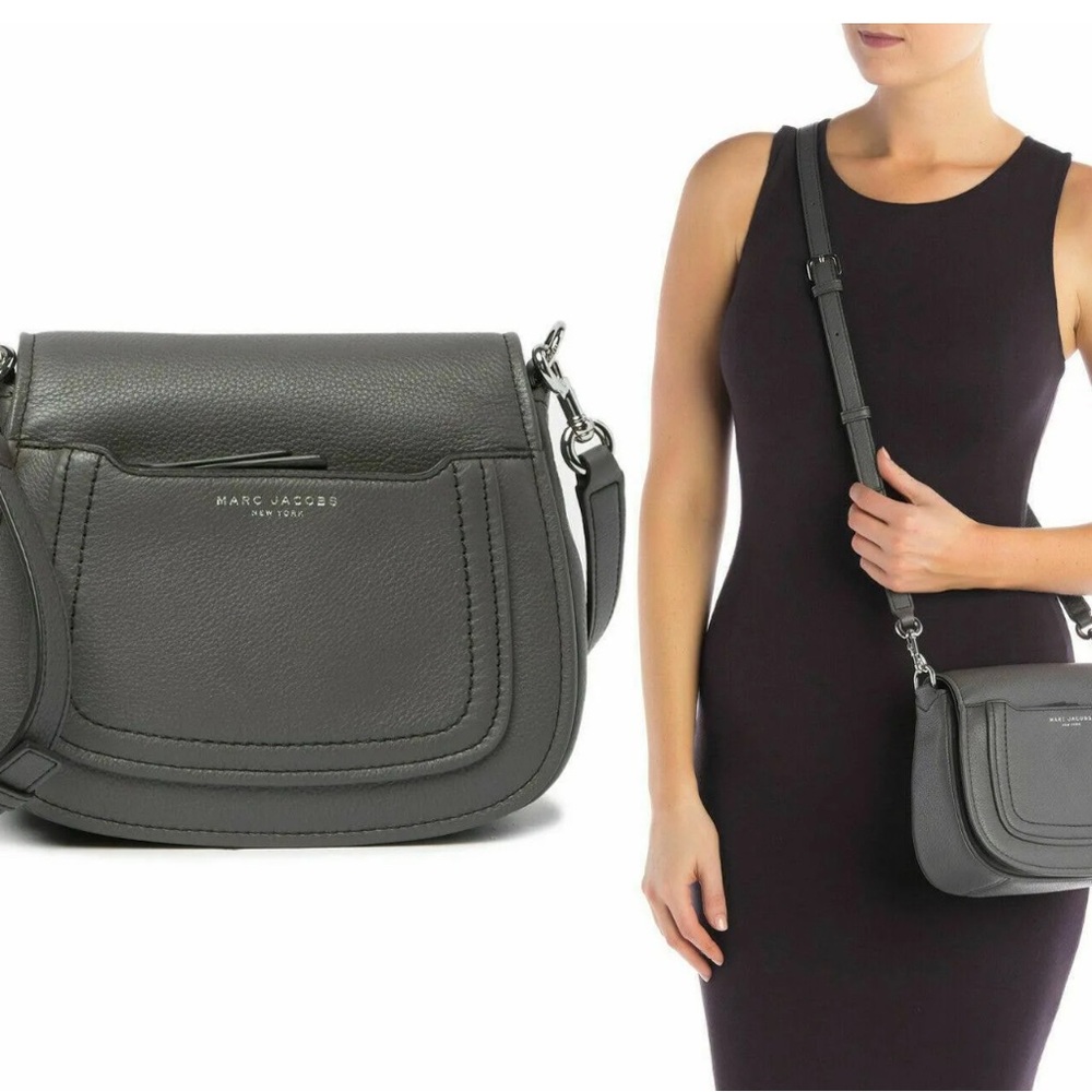 Marc Jacobs Grey Empire City Crossbody Messenger Bag